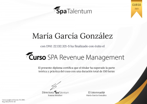 curso-spa-revenue-management-spa-talentum-diploma Curso SPA Revenue Management diploma